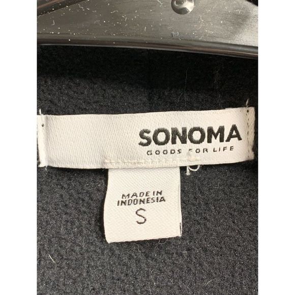 Womens Sonoma Sherpa Fleece Buffalo Plaid Size Small Cardigan Wrap Jacket 3142 - Picture 5 of 6